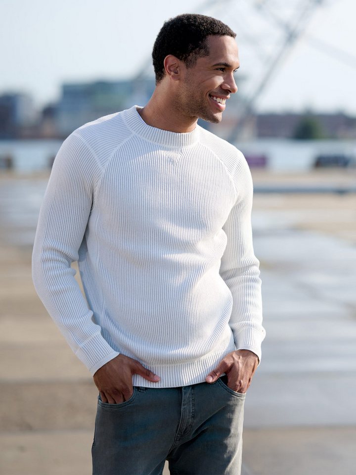 emilio adani Rundhalspullover emilio adani Herren Rundhals Pullover, Hellgrau von emilio adani