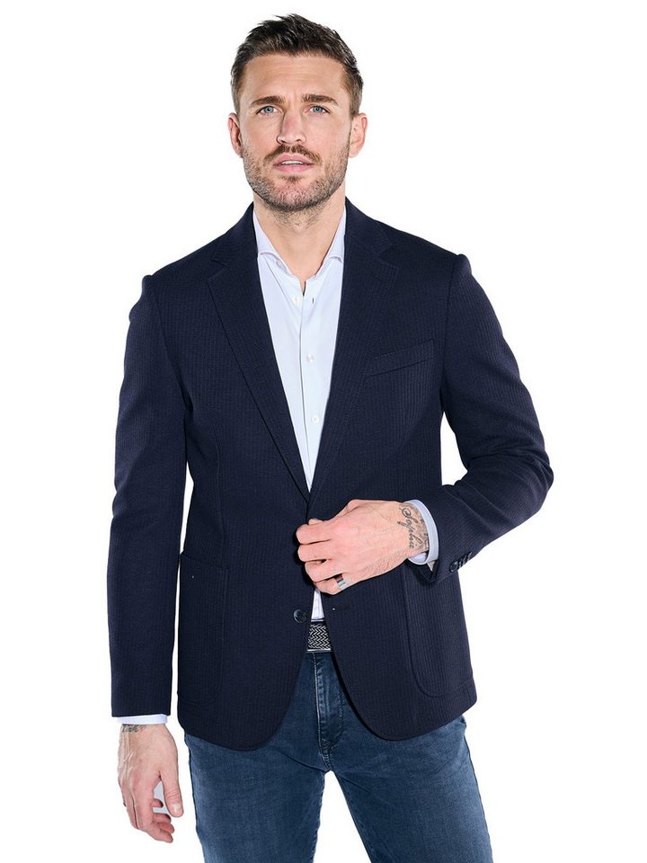 emilio adani Sakko emilio adani Herren Freizeit-Sakko slim fit, Saphirblau von emilio adani