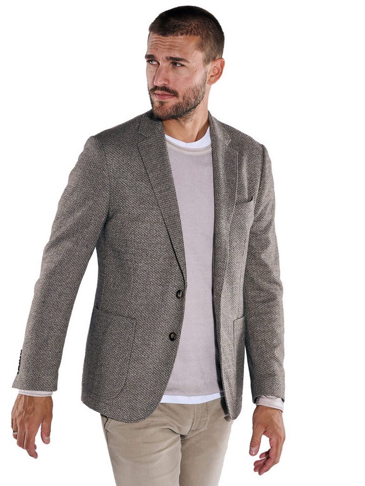 emilio adani Sakko emilio adani Herren Freizeit-Sakko slim fit, Hellbraun von emilio adani