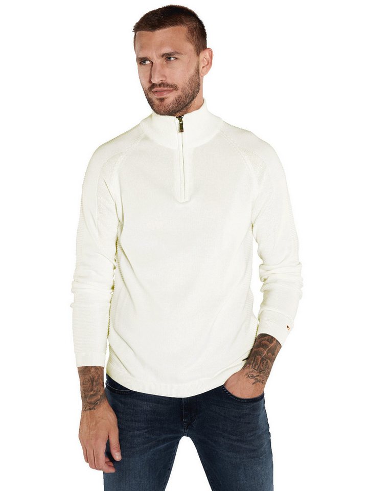 emilio adani Stehkragenpullover Pullover mit Polo-Kragen von emilio adani