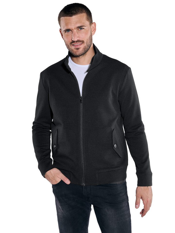 emilio adani Steppjacke emilio adani Herren Blouson-Jacke strukturiert, Schwarz von emilio adani