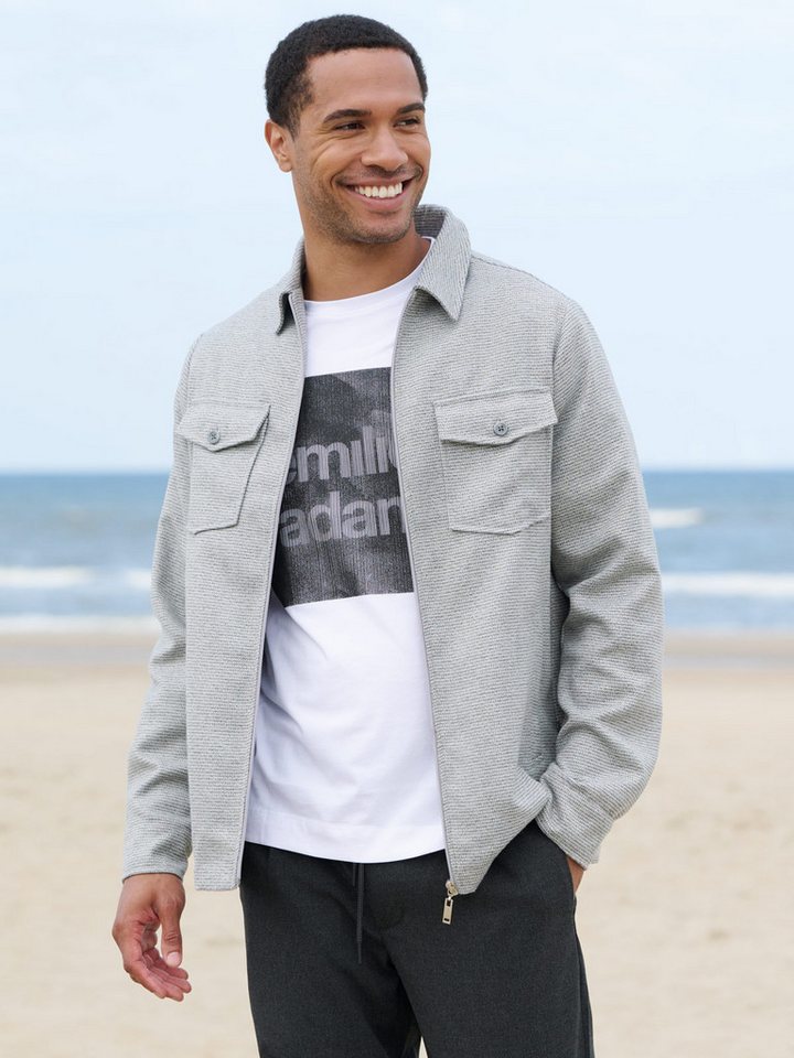 emilio adani Steppjacke emilio adani Herren Jacke, Hellgrau von emilio adani