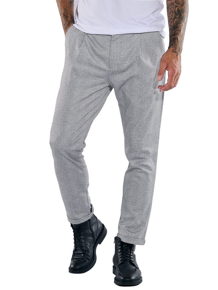 emilio adani Stoffhose emilio adani Herren Hose, Silbergrau von emilio adani