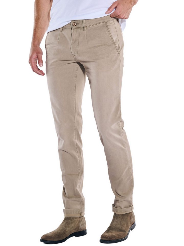 emilio adani Stretch-Jeans emilio adani Herren Super-Stretch-Jeans slim fit, Beige von emilio adani