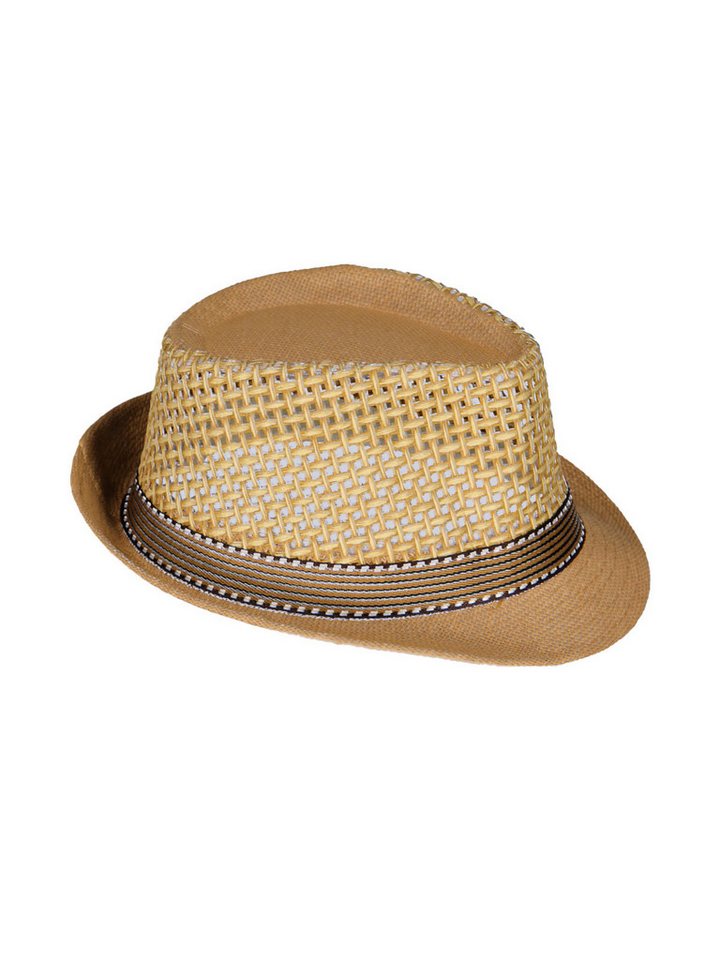 emilio adani Strickmütze emilio adani Herren Hut, Braunbeige von emilio adani