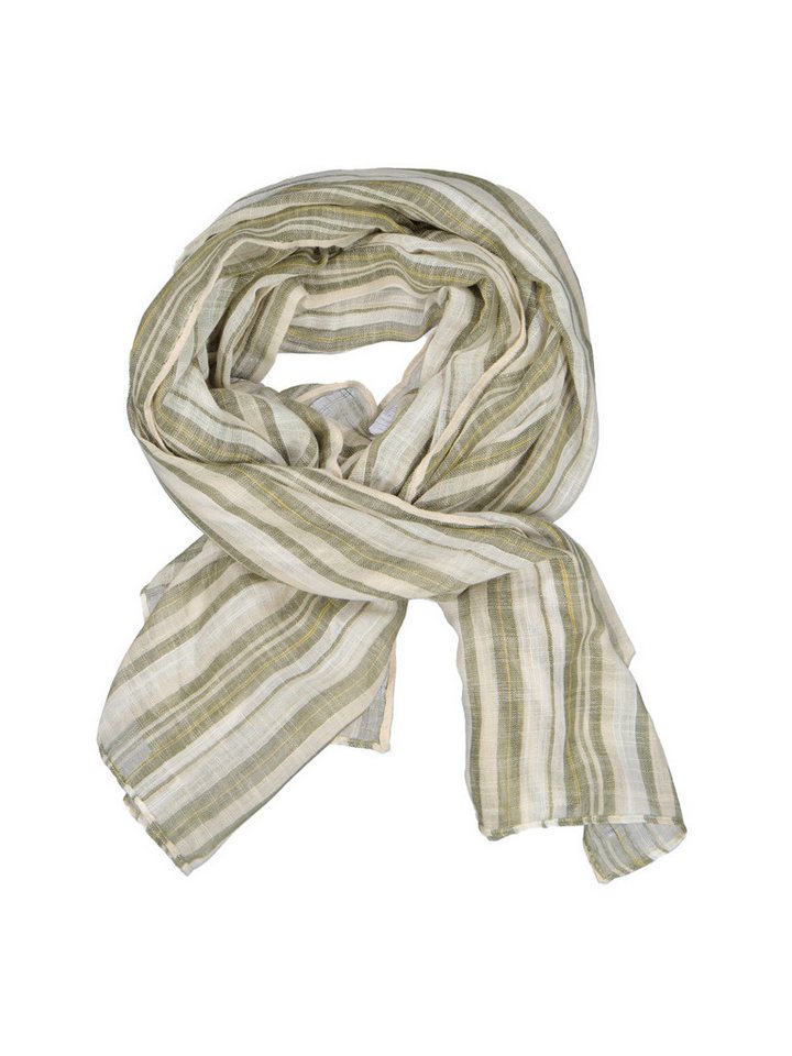 emilio adani Strickschal emilio adani Herren Schal gestreift, Beige von emilio adani