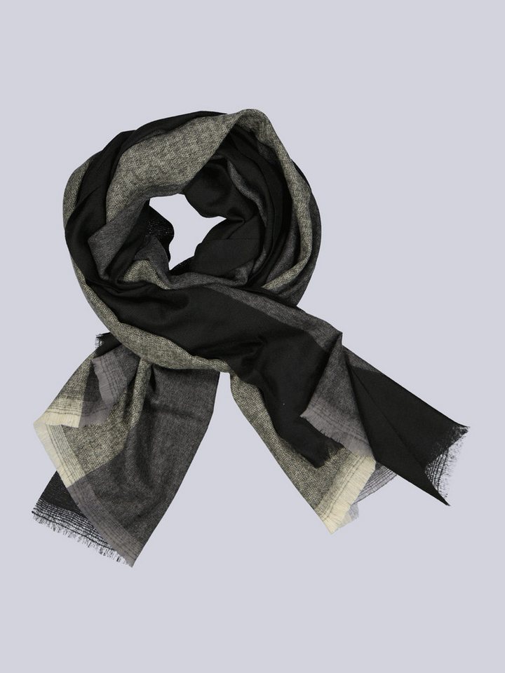 emilio adani Strickschal emilio adani Herren Webschal gestreift, Schwarz von emilio adani