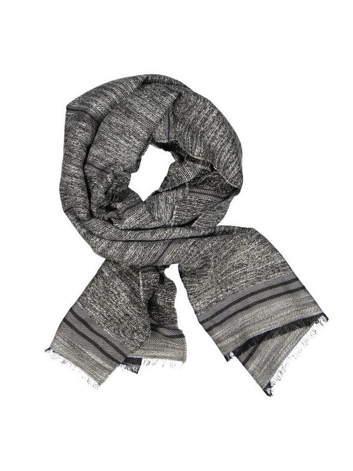 emilio adani Strickschal emilio adani Herren Webschal mit Seidenanteil, Silbergrau von emilio adani