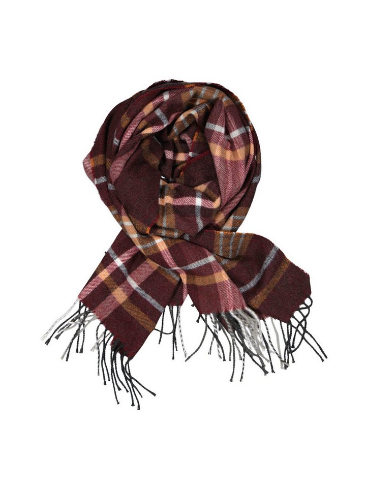 emilio adani Strickschal emilio adani Herren Schal gemustert, Bordeaux von emilio adani