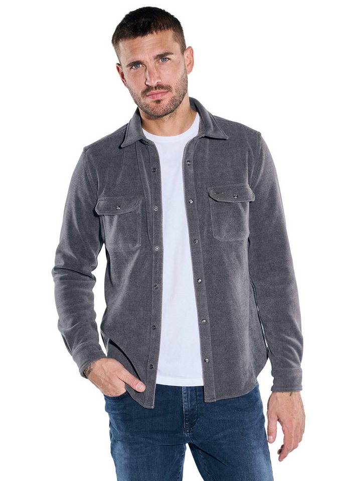 emilio adani Sweatshirt Overshirt in Cord-Optik von emilio adani