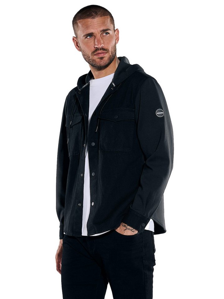 emilio adani Sweatshirt emilio adani Herren Sweatjacke mit Brusttaschen, Schwarz von emilio adani