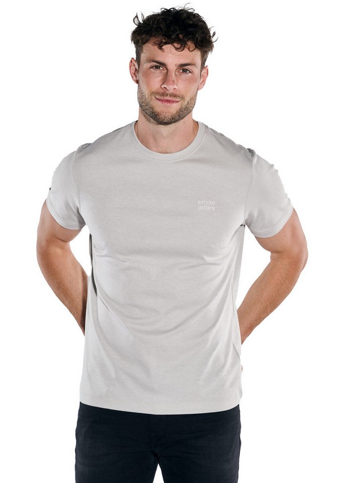 emilio adani T-Shirt emilio adani Herren T-Shirt uni, Beige von emilio adani