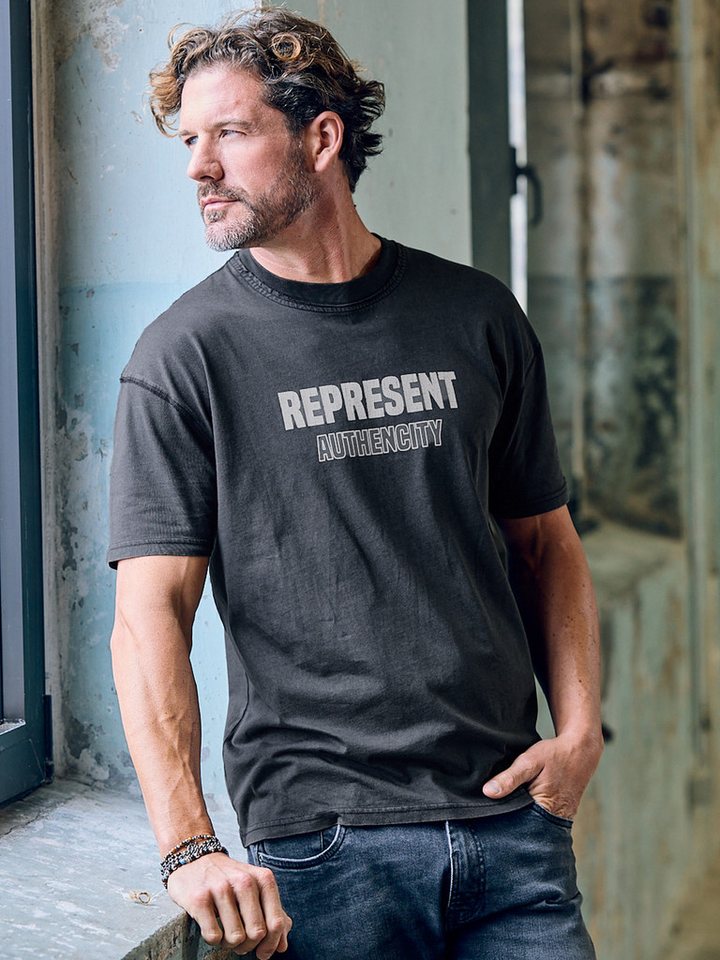 emilio adani T-Shirt emilio adani Herren Rundhals T-Shirt, Grau von emilio adani