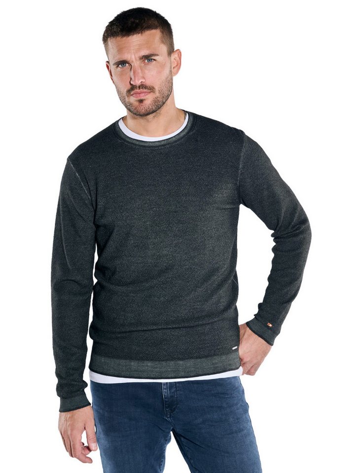 emilio adani Wollpullover emilio adani Herren Pullover aus Merinowolle, Dunkelgruen emilio adani Wollpullover emilio adani Herren Pullover aus Merinowolle, Dunkelgruen von emilio adani