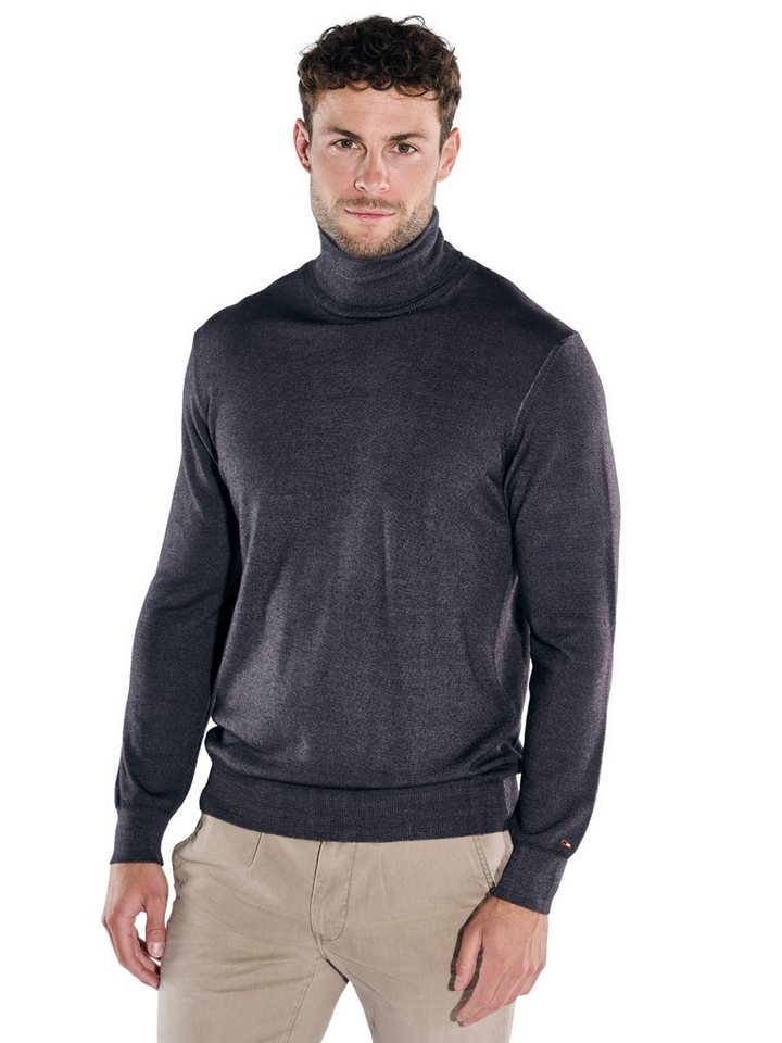 emilio adani Wollpullover emilio adani Herren Pullover mit Merinowolle, Anthrazit von emilio adani