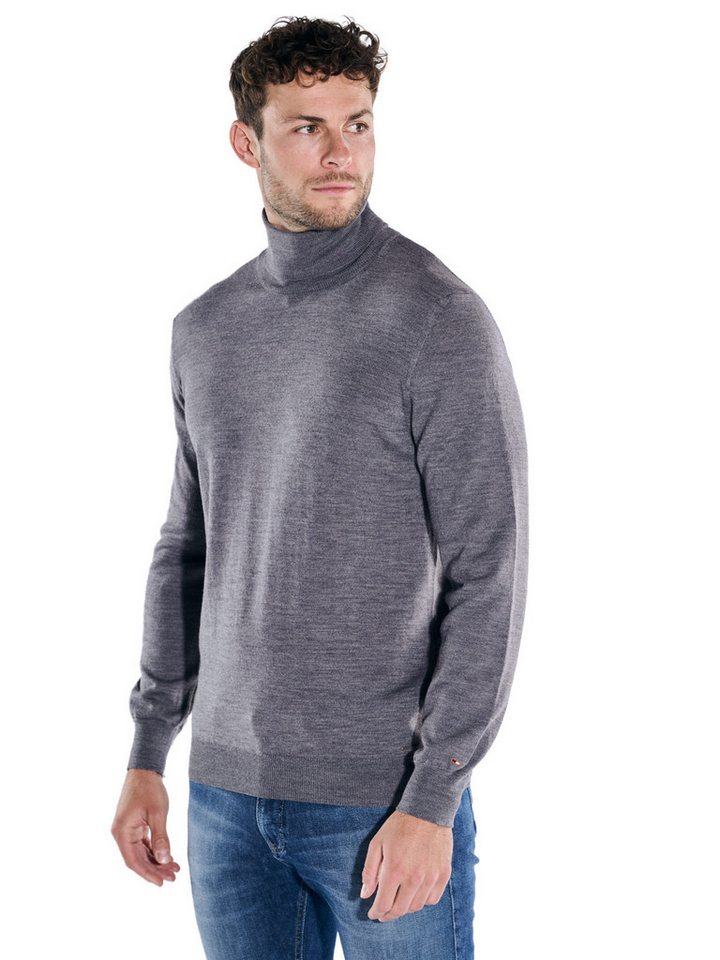 emilio adani Wollpullover emilio adani Herren Pullover mit Merinowolle, Silbergrau von emilio adani