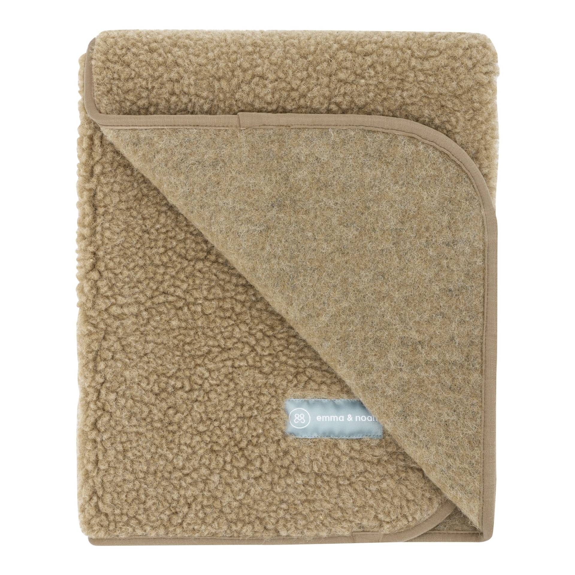 Emma & Noah Babydecke Merinowolle-Teddy 75x95 cm von emma & noah