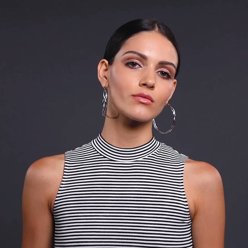 Handgemachte Sterling Silber Creolen Geflochtener Boho Statement Schmuck von emmanuelaGR