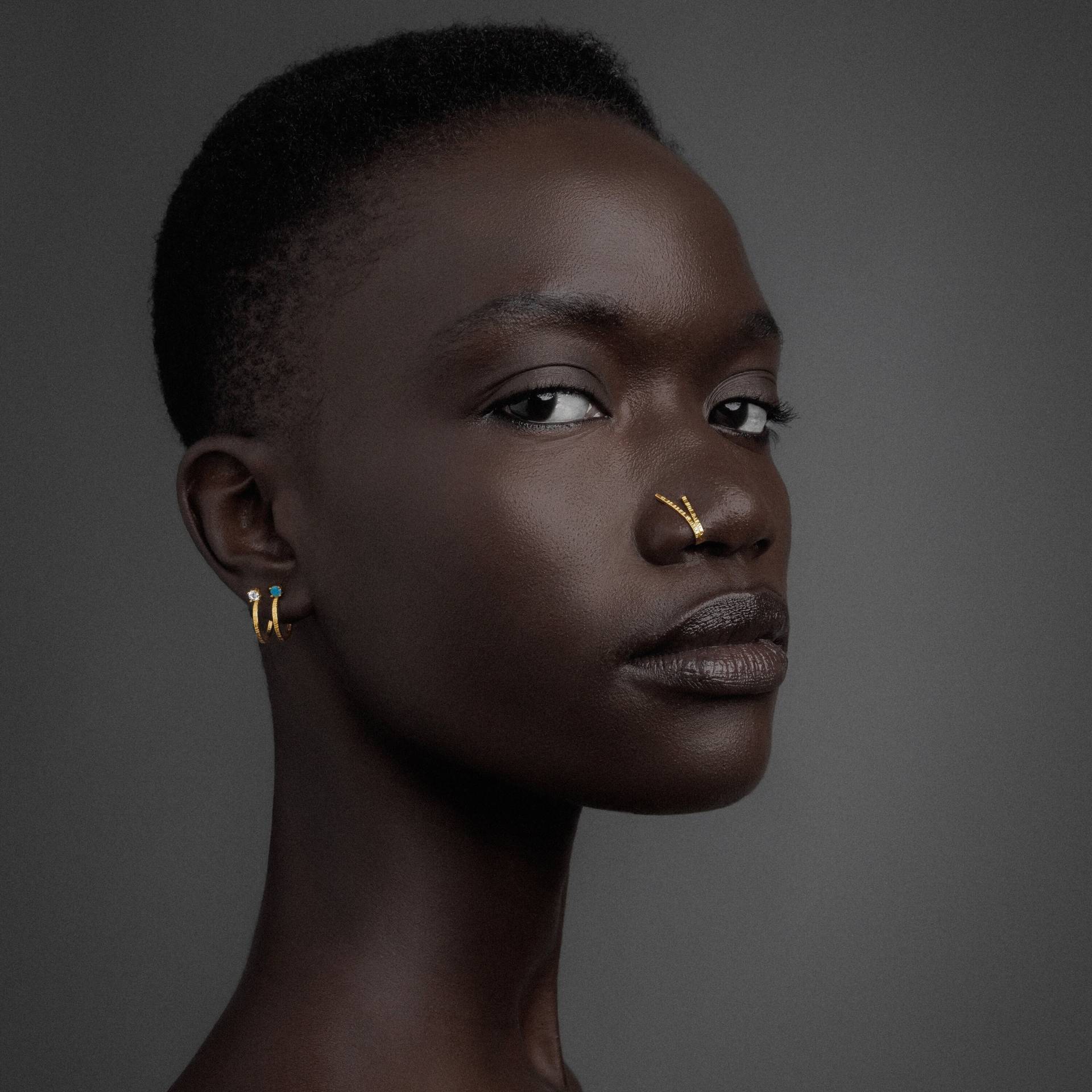 sterling Silber Nicht-Piercing Nose Cuff Zierlicher Clip-On Fake Ring von emmanuelaGR