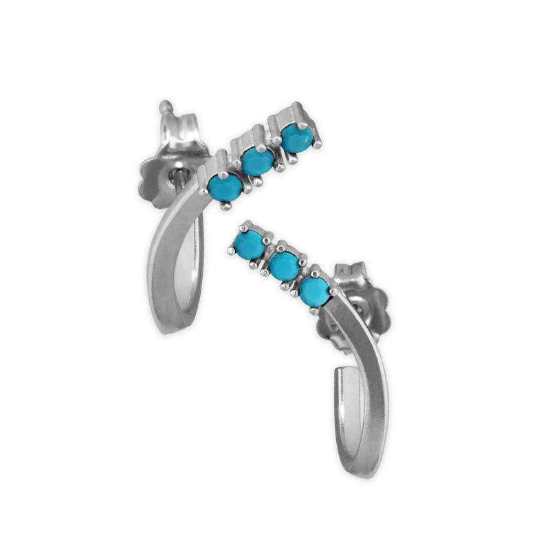 sterling Silber Ohrstecker Zierliche Kubikzirkon Minimalist Schmuck von emmanuelaGR