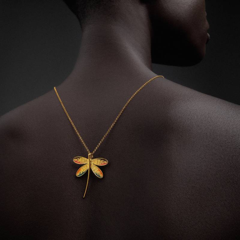 sterling Silber Schmuck Libelle Anhänger Halskette Emaille Schmuckgeschenk Bestes Geschenk Für Mama Oma von emmanuelaGR