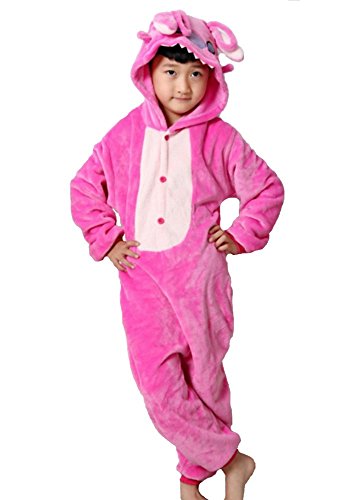 Kigurumi Pyjamas für Kinder, Kinder, Kostüm, Karneval, Halloween, Cosplay, Unisex-Stro140, von emmarcon