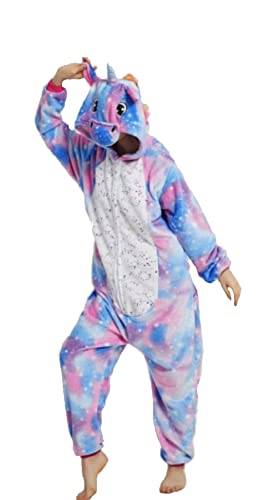 emmarcon Hot Unisex-Kostüm für Karneval, Halloween, Pyjama, Tiere, Kigurumi, Cosplay Zoo Onesies, Overall, uniskystBL.150/S von emmarcon