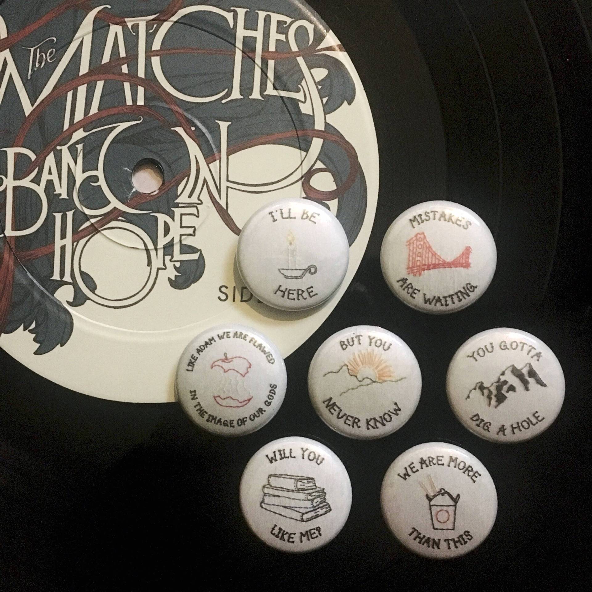 The A Band in Hope Set // Matches One Inch Anstecker Set The A Band in Hope Set // Matches One Inch Anstecker Set von emobroideryproject