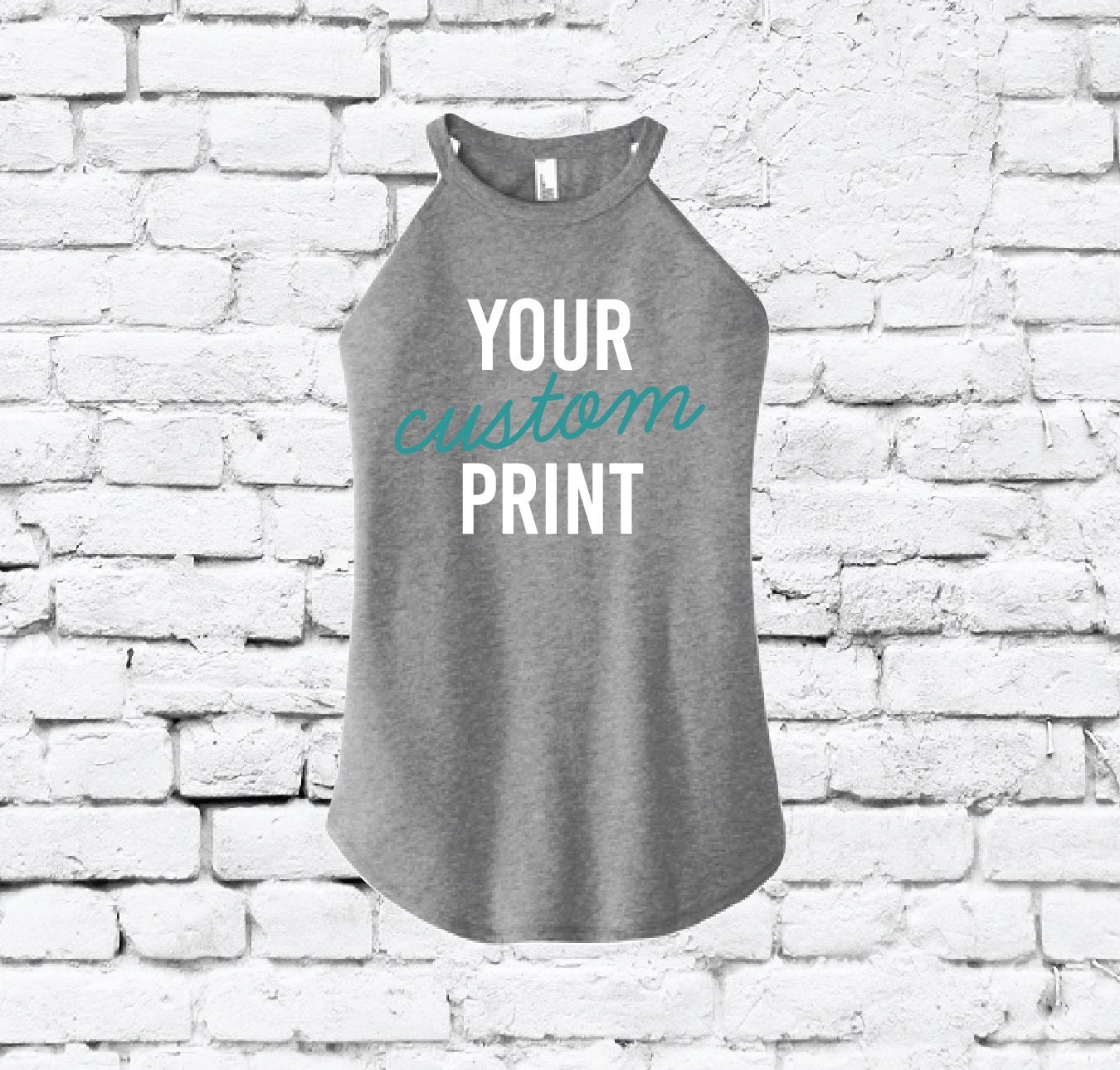 Benutzerdefinierte Print Frauen High Neck Tank Top Personalisierte Ausgestattet Benutzerdefinierte Print Frauen High Neck Tank Top Personalisierte Ausgestattet von empowerprinting