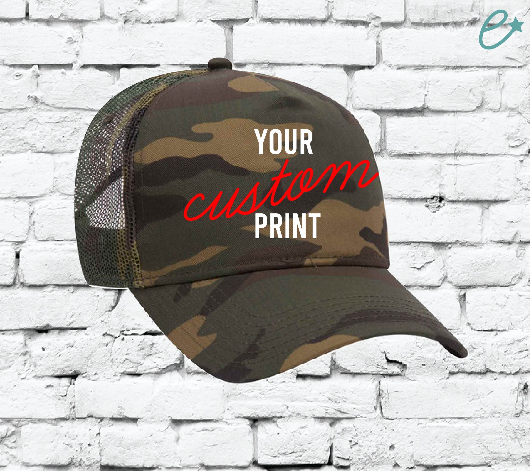 Benutzerdefinierte Stickerei Grün Camo Trucker Hut Jagd Snapback Camoflauge Krempe Mit Mesh Zurück Army Cap Benutzerdefinierte Stickerei Grün Camo Trucker Hut Jagd Snapback Camoflauge Krempe Mit Mesh Zurück Army Cap von empowerprinting