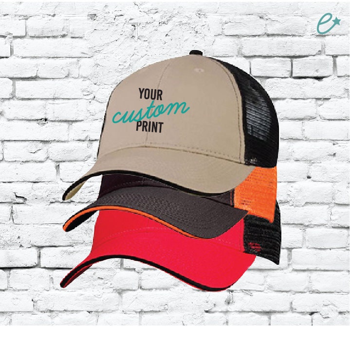 Benutzerdefinierte Stickerei Mesh Rückseite Baseball Cap Trucker Hut Ihre Benutzerdefinierte Drucken Zwei Ton Low-Profile Unstrukturierte Sandwich von empowerprinting
