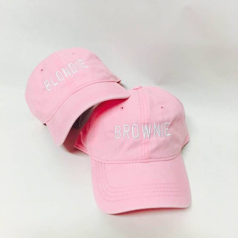 Blondie Und Brownie Unstrukturierte Papa Hut Bff Baseball Hüte Partyhüte Beste Freunde Geschenk Für Ihre Geburtstagsparty von empowerprinting