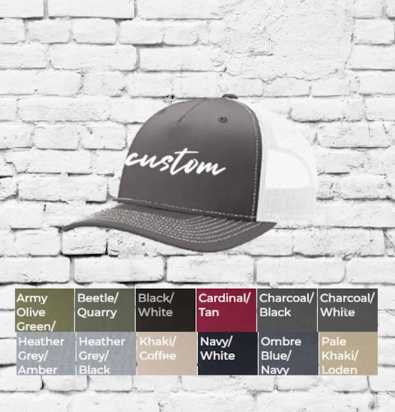 Custom Embroidery Trucker Hat Charcoal & White Richardson 112 Fp Your Print Mesh Back Custom Embroidery Trucker Hat Charcoal & White Richardson 112 Fp Your Print Mesh Back von empowerprinting