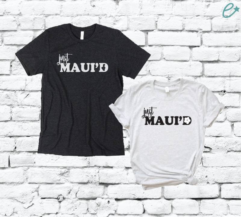 Just Maui'd Tees Flitterwochen Maui Mauied Verheiratete Paare Lustig Erwachsene Grafik T-Shirt Unisex Geschenk Für Sie Und Ihn Just Maui'd Tees Flitterwochen Maui Mauied Verheiratete Paare Lustig Erwachsene Grafik T-Shirt Unisex Geschenk Für Sie Und Ihn von empowerprinting