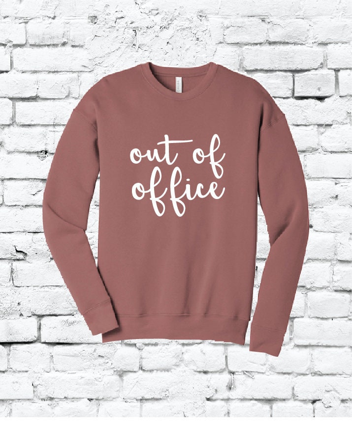 Out Of Office Crewneck Sweatshirt Colorful Vacation Vibes Pullover Graphic Sweater Bella Sponge Fleece Long Sleeve Spring Break Summer Out Of Office Crewneck Sweatshirt Colorful Vacation Vibes Pullover Graphic Sweater Bella Sponge Fleece Long Sleeve Spring Break Summer von empowerprinting