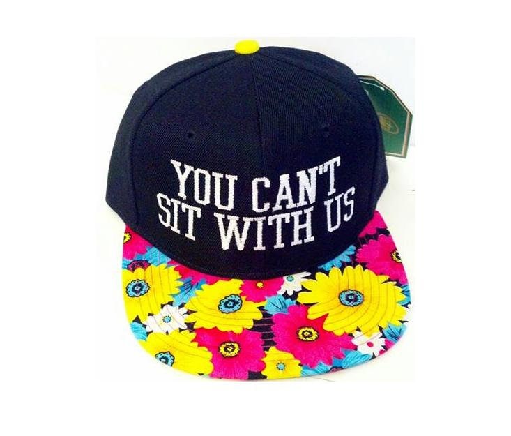 Sie Können Nicht Bei Uns Sitzen Snapback Daisy Blumen Multi Farbe Schwarzen Hut Lustige Krempe von empowerprinting