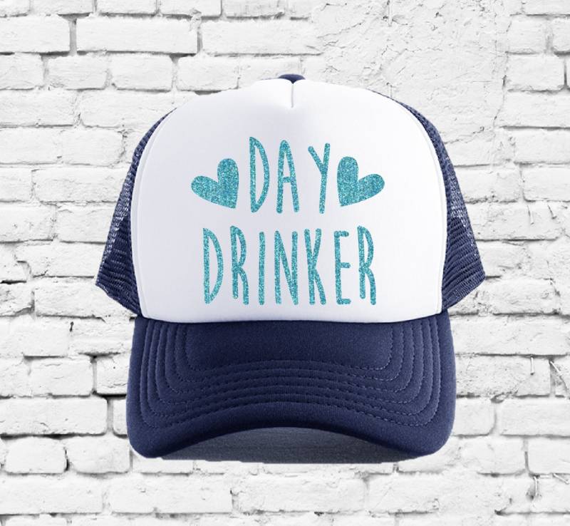 Tag Trinker Trucker Hut Netz Zurück Snapback Party Hüte Frühlingsferien Mädchen Wochenende Jungs College Bruch von empowerprinting