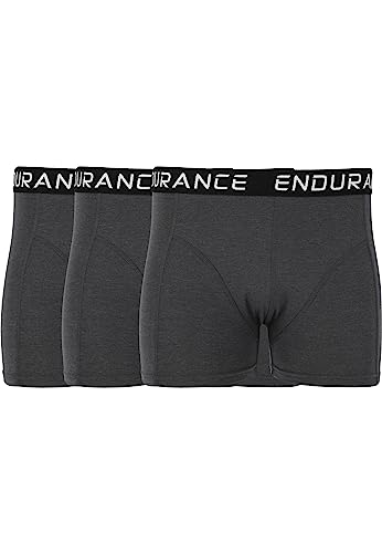 endurance Herren Boxer Shorts Burke 1011 Dark Grey Melange M von endurance