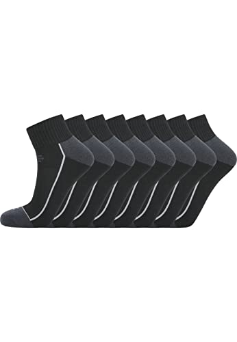 endurance Unisex Socken im 8er Pack Avery 1001 Black 43/47 von endurance