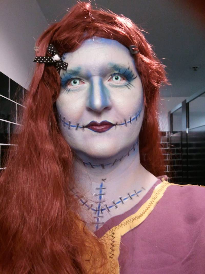 Upcycled Steampunk Kleidung - Sally Skellington Patchwork Kleid Nightmare Berfore Christmas Tim Burton von enduredesigns