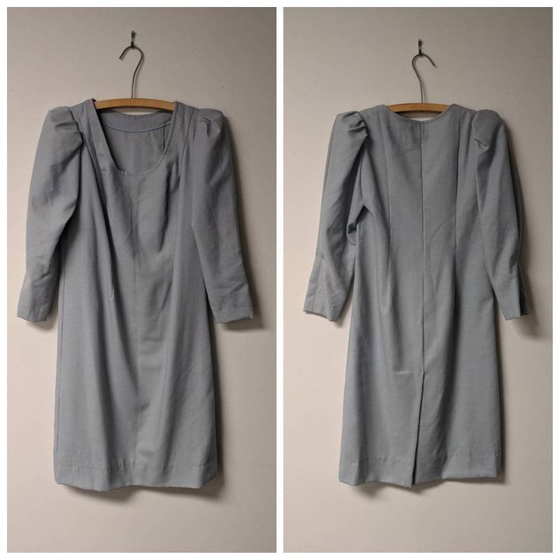 Vintage Kleidung 1960Er Blau Shift Kleid Grau Wolle Blend Mid Length Kein Label Handarbeit Damen Größe S Petite Vintage Kleidung 1960Er Blau Shift Kleid Grau Wolle Blend Mid Length Kein Label Handarbeit Damen Größe S Petite von enduredesigns