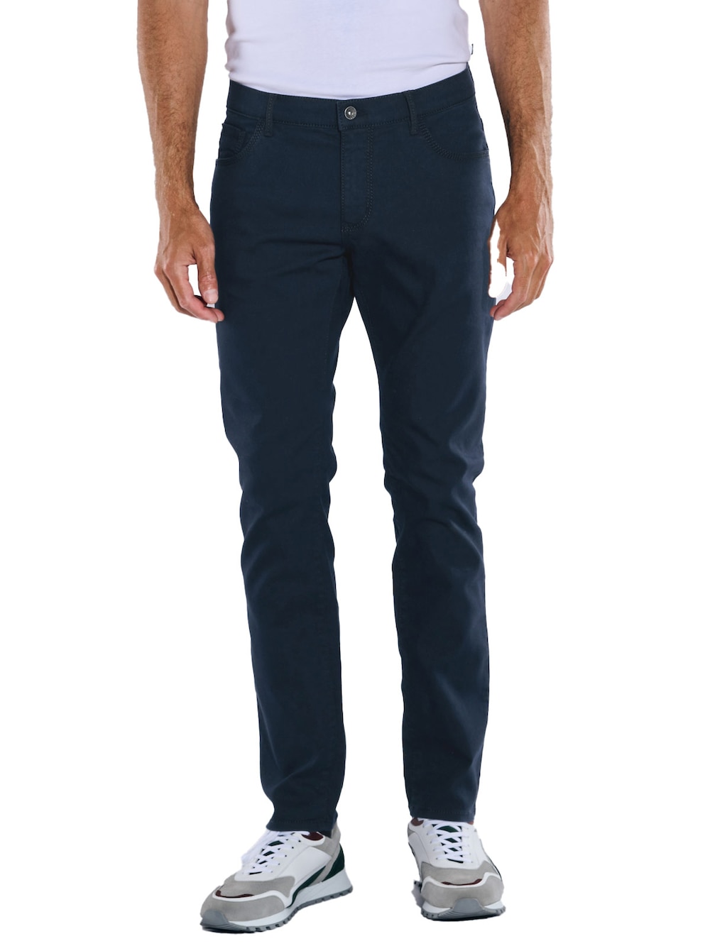 Große Größen 5-Pocket-Hose regular, Herren, grau, Größe: 27, Baumwolle/Synthetische Fasern, Happy Size DE Men Große Größen 5-Pocket-Hose regular, Herren, grau, Größe: 27, Baumwolle/Synthetische Fasern, Happy Size DE Men von engbers