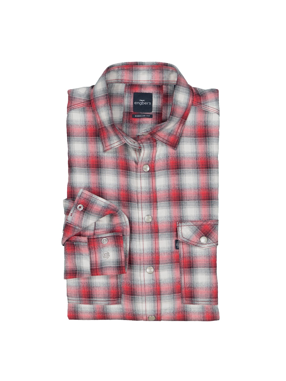 Große Größen engbers Herren Karohemd , Herren, rot, Größe: 3XL, Baumwolle, Happy Size DE Men von engbers