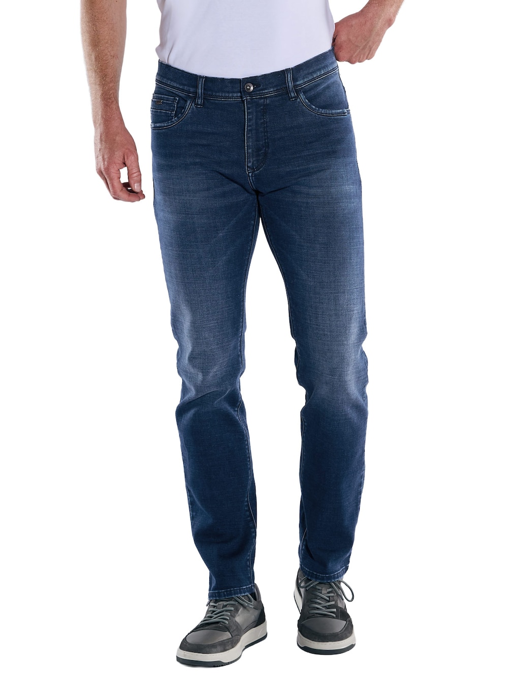 Große Größen engbers Herren Super-Stretch-Jeans regular , Herren, grau, Größe: 26, Baumwolle/Polyester, Happy Size DE Men von engbers