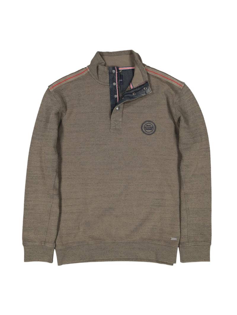 Große Größen engbers Herren Sweatshirt Stehbund , Herren, braun, Größe: 6XL, Baumwolle, Happy Size DE Men von engbers