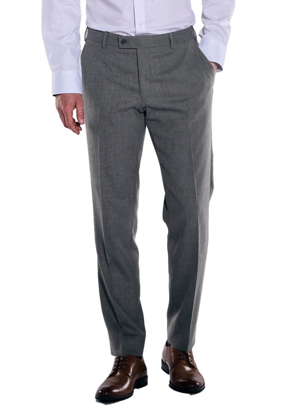 Große Größen engbers Herren Anzughose regular , Herren, grau, Größe: 28, Polyester, Happy Size DE Men von engbers