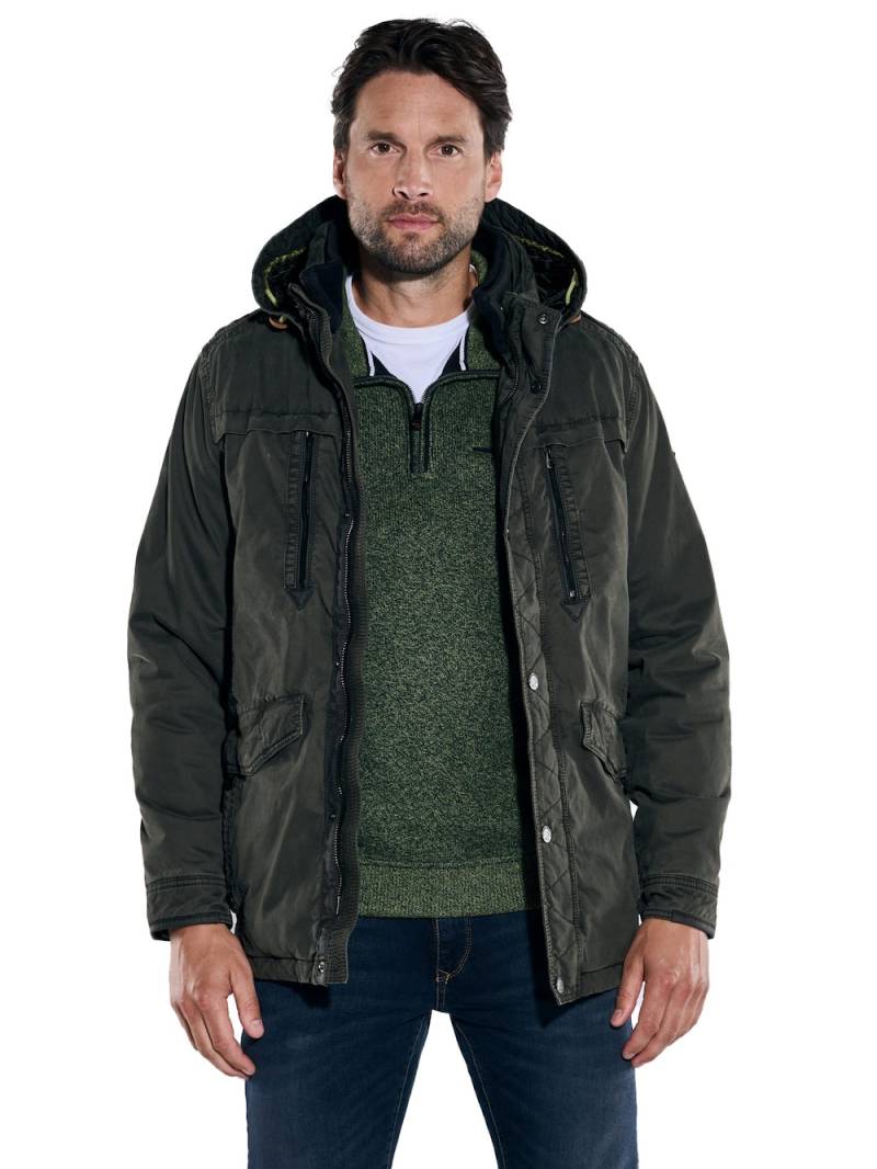 Große Größen engbers Herren Baumwoll-Jacke regular , Herren, grün, Größe: 54, Baumwolle, Happy Size DE Men von engbers
