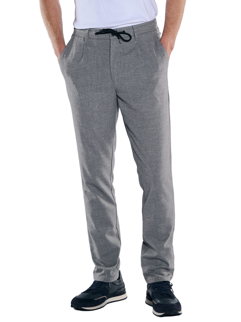 Große Größen engbers Herren Chino Hose aus edlem Garn , Herren, grau, Größe: 27, Polyester, Happy Size DE Men von engbers