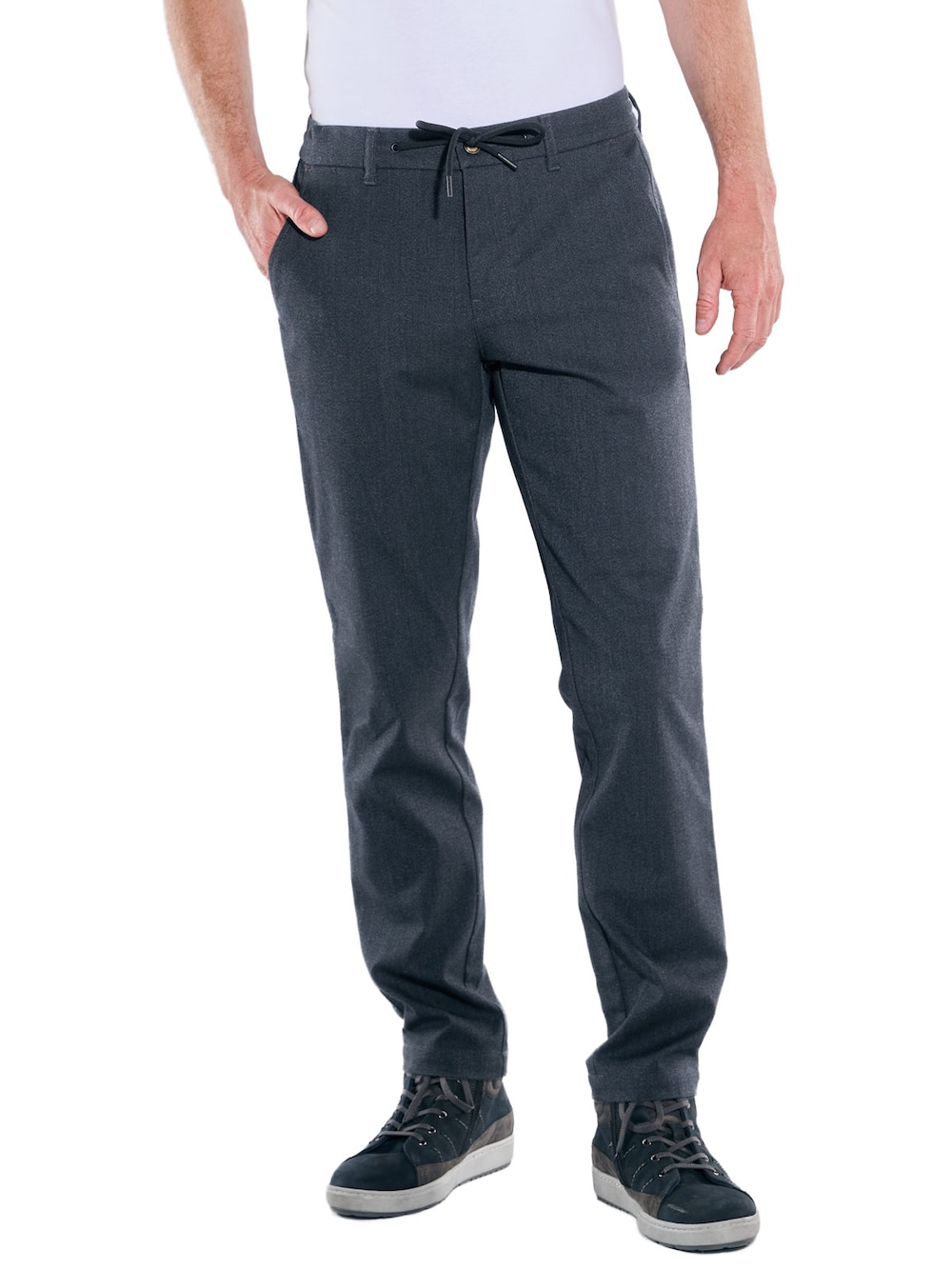 Große Größen engbers Herren Chino mit Tunnelzug , Herren, türkis, Größe: 110, Polyester, Happy Size DE Men von engbers