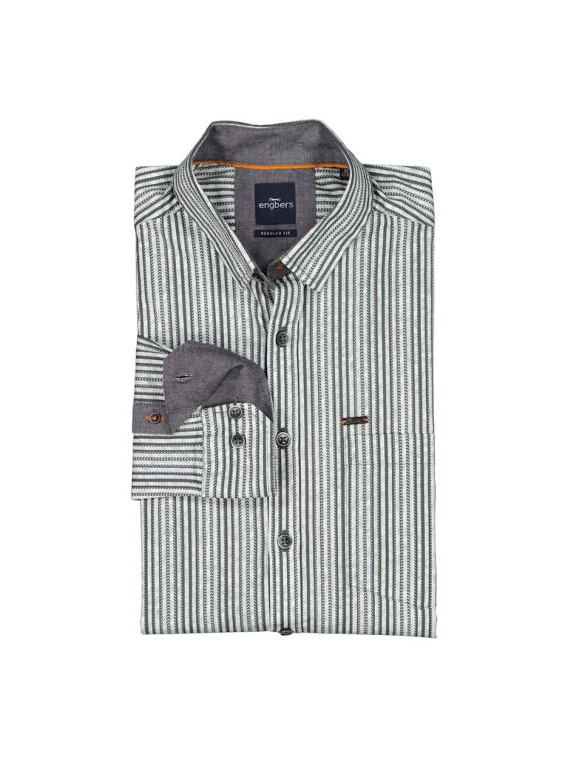 Große Größen engbers Herren Hemd gemustert , Herren, braun, Größe: 58, Baumwolle, Happy Size DE Men von engbers